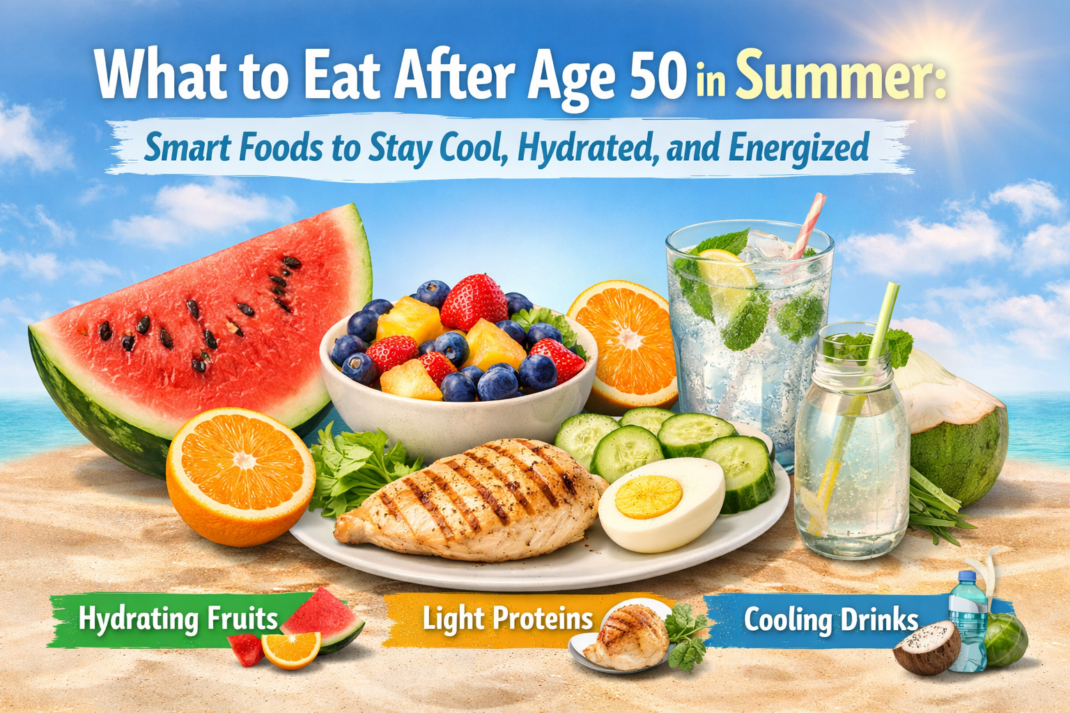 What to Eat After Age 50 in Summer: Smart Foods to Stay Cool, Hydrated, and Energized