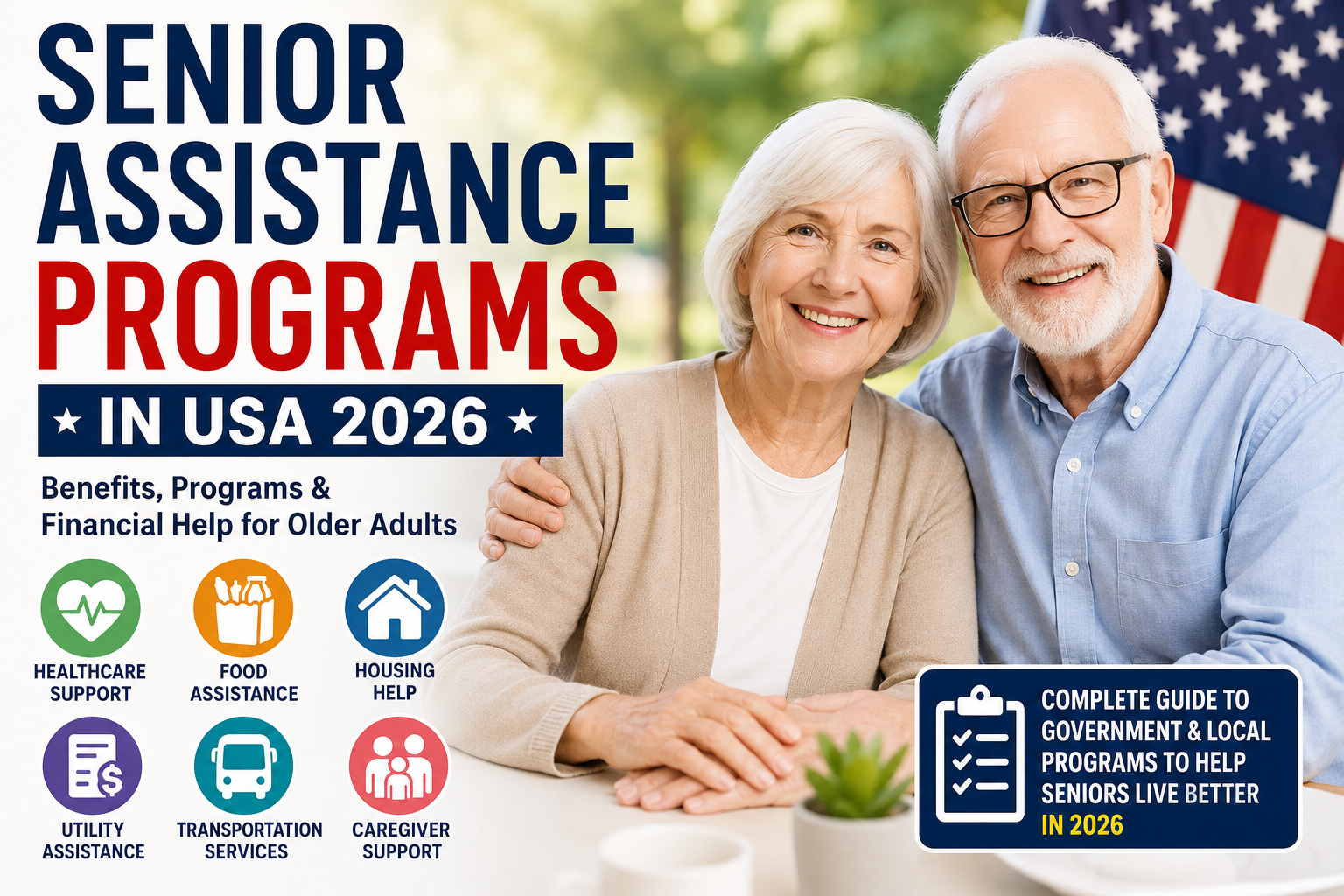 Senior assistance programs in USA 2026 helping older adults with healthcare, food, and housing support