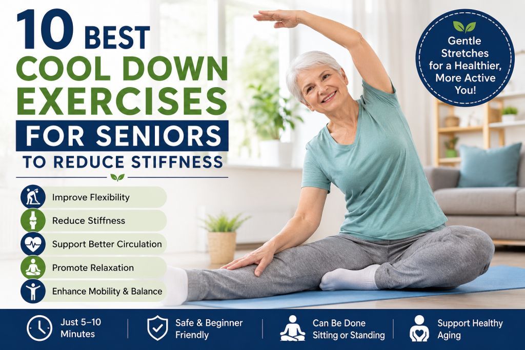 10 Best Cool Down Exercises for Seniors to Reduce Stiffness