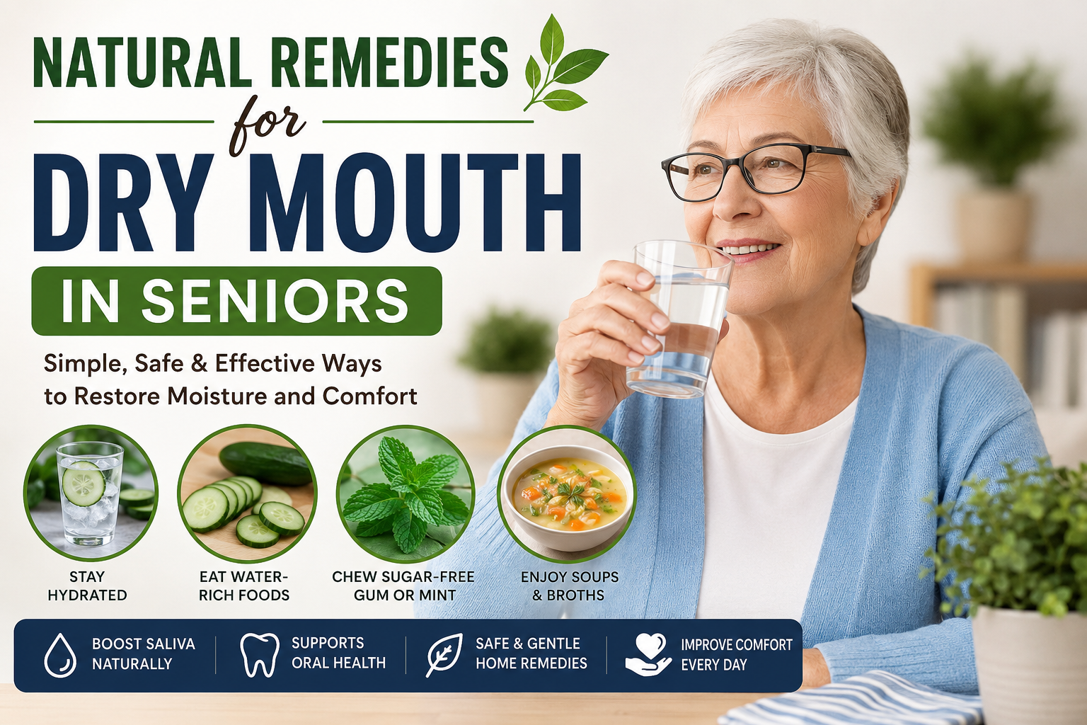 Natural Remedies for Dry Mouth in Seniors