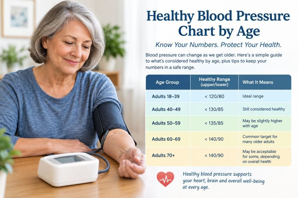 Healthy blood pressure chart by age for adults over 50